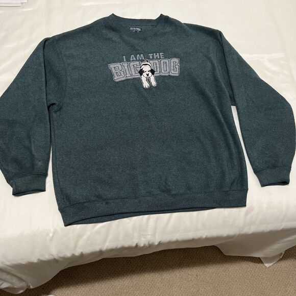 Big Dogs Other - Polar Dogs High Tech Big Dogs Sweatshirt XL Green Fleece I Am The Big Dog